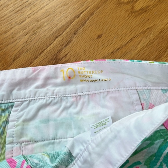 Lilly Pulitzer buttercup short size 10 flamingo pink don’t give a cluck - Picture 3 of 8